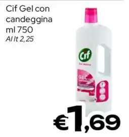 MAX Supermercati Cif Gel con candeggina offerta