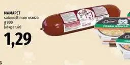 Emi Supermercati Mamapet salamotto con manzo offerta