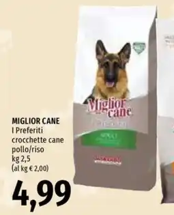 Emi Supermercati Miglior cane I Preferiti crocchette cane pollo/riso offerta