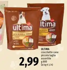 Emi Supermercati Ultima crocchette cane piccola taglia assortite offerta