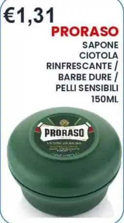 Caramico Proraso Sapone Ciotola Rinfrescante offerta