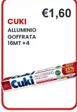 Caramico Cuki alluminio goffrata offerta