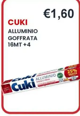 Cuki alluminio goffrata