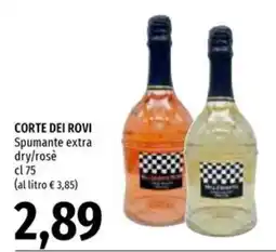 Emi Supermercati Corte dei rovi spumante extra dry/rosè offerta