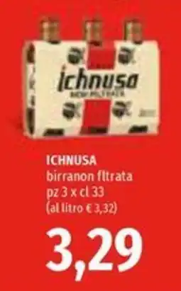 Emi Supermercati Ichnusa birranon filtrata offerta