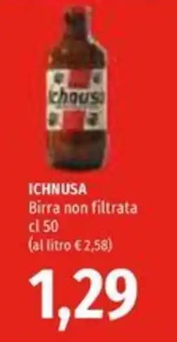 Emi Supermercati Ichnusa birra non filtrata offerta