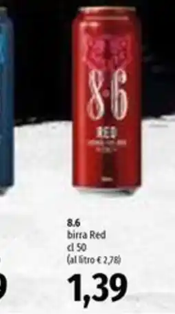 Emi Supermercati 8.6 birra Red offerta