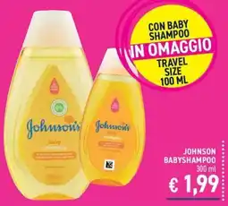 Determarket Johnson's baby shampoo offerta