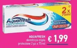 Determarket Aquafresh dentifricio tripla protezione offerta