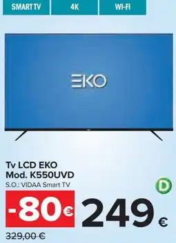 Carrefour Iper Tv LCD EKO offerta