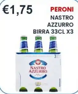 Caramico Peroni Nastro Azzurro birra offerta