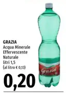 Emi Supermercati Acqua Minerale Effervescente Naturale Grazia offerta
