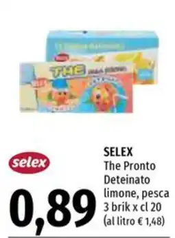 Emi Supermercati Selex The Pronto Deteinato limone offerta