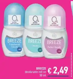 Determarket Breeze deodorante roll on offerta