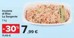 Carrefour Iper Insalata di Riso La Sorgente offerta
