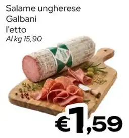 MAX Supermercati Salame ungherese Galbani offerta