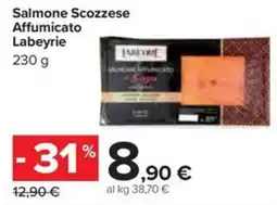 Carrefour Iper Salmone Scozzese Affumicato Labeyrie offerta