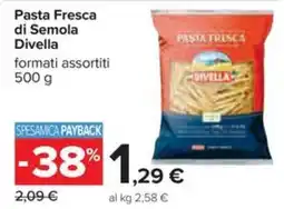 Carrefour Iper Pasta Fresca di Semola Divella offerta