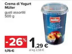 Carrefour Iper Crema di Yogurt Müller offerta