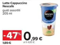 Carrefour Iper Latte Cappuccino Nescafé offerta