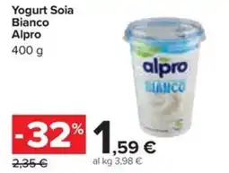 Carrefour Iper Yogurt Soia Bianco Alpro offerta