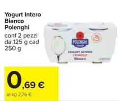Carrefour Iper Yogurt Intero Bianco Polenghi offerta