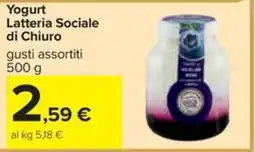 Carrefour Iper Yogurt Latteria Sociale di Chiuro offerta