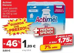 Carrefour Iper Actimel Danone offerta