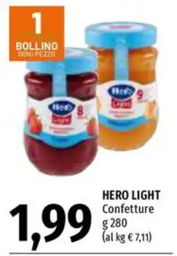 Emi Supermercati Hero Light Confettura offerta