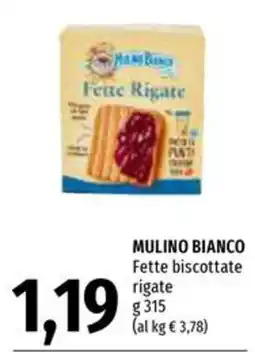 Emi Supermercati Mulino Bianco Fette biscottate rigate offerta
