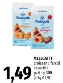 Emi Supermercati Melegatti croissant farciti assortiti offerta