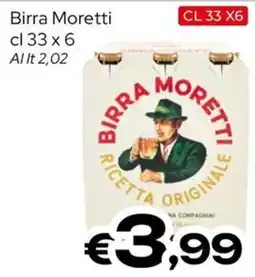 MAX Supermercati Birra Moretti offerta