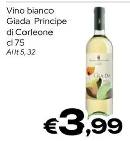 MAX Supermercati Vino bianco Giada Principe di Corleone offerta