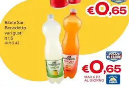 MAX Supermercati Bibite San Benedetto offerta