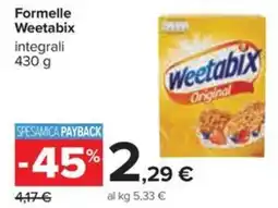 Carrefour Iper Formelle Weetabix integrali offerta