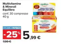 Carrefour Iper Multivitamine & Minerali Equilibra offerta