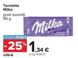Carrefour Iper Tavoletta Milka gusti assortiti offerta