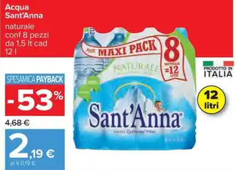 Acqua Sant'Anna naturale
