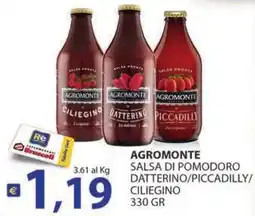 Supermercati Bruscoli Agromonte salsa di pomodoro offerta