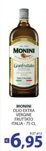 Supermercati Bruscoli Monini olio extra vergine fruttato offerta