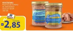 Supermercati Bruscoli Filetti di tonno Nostromo offerta