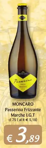 Supermercati Bruscoli Moncaro Passerina Frizzante offerta