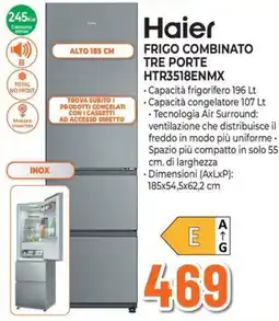 Extracoop Haier frigo combinato tre porte offerta