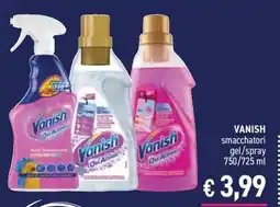 Determarket Vanish smacchiatori gel/spray offerta