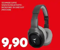 MEGA Techmade cuffie senza filo bluetooth offerta