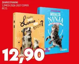 MEGA Diario Panini 12mesi 2026-2027 Comix Pets offerta