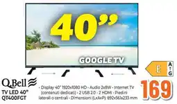 Extracoop Q.Bell TV LED 40" offerta
