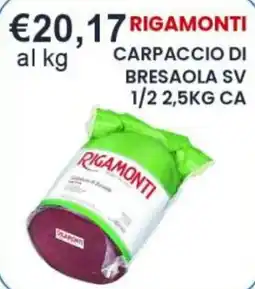 Caramico Carpaccio di bresaola sv rigamonti offerta