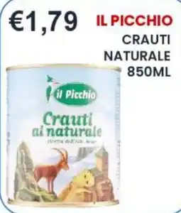 Caramico il Picchio Crauti ai naturale offerta