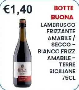 Caramico Botte Buona Lambrusco Frizzante offerta